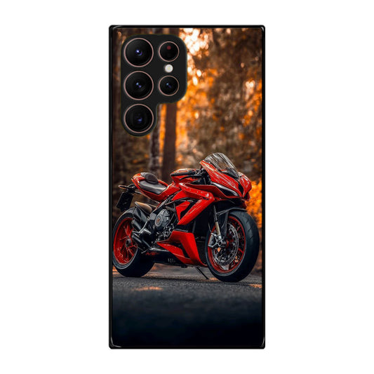 Crimson Velocity in Autumn Flame Samsung Galaxy S22 Ultra 5G Case
