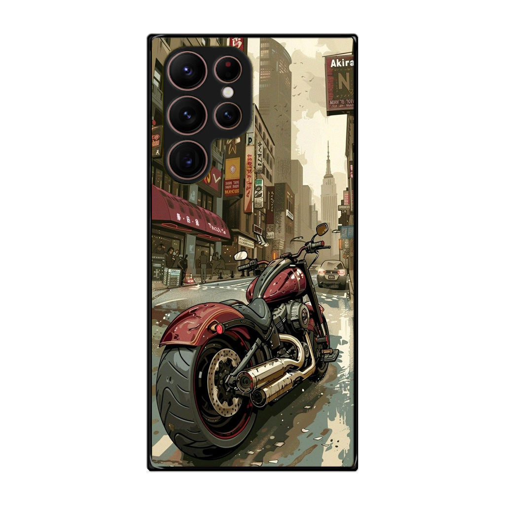 Motorcycle In Tokyo Streets Samsung Galaxy S22 Ultra 5G Case