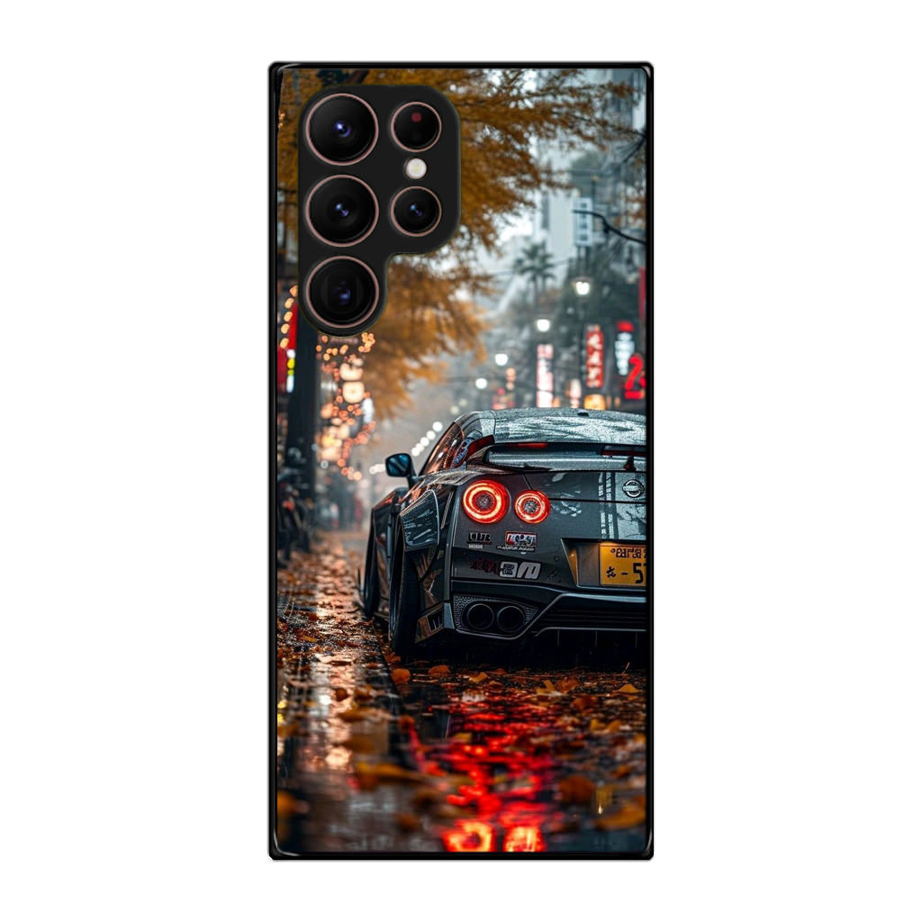 Neon Drift Autumn Streets Samsung Galaxy S22 Ultra 5G Case