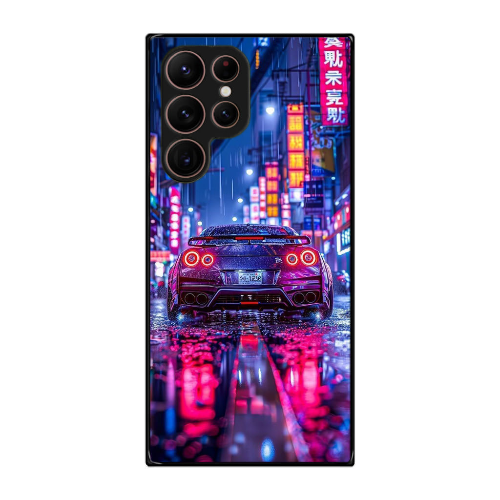 Neon Midnight Drift Tokyo Rain Samsung Galaxy S22 Ultra 5G Case