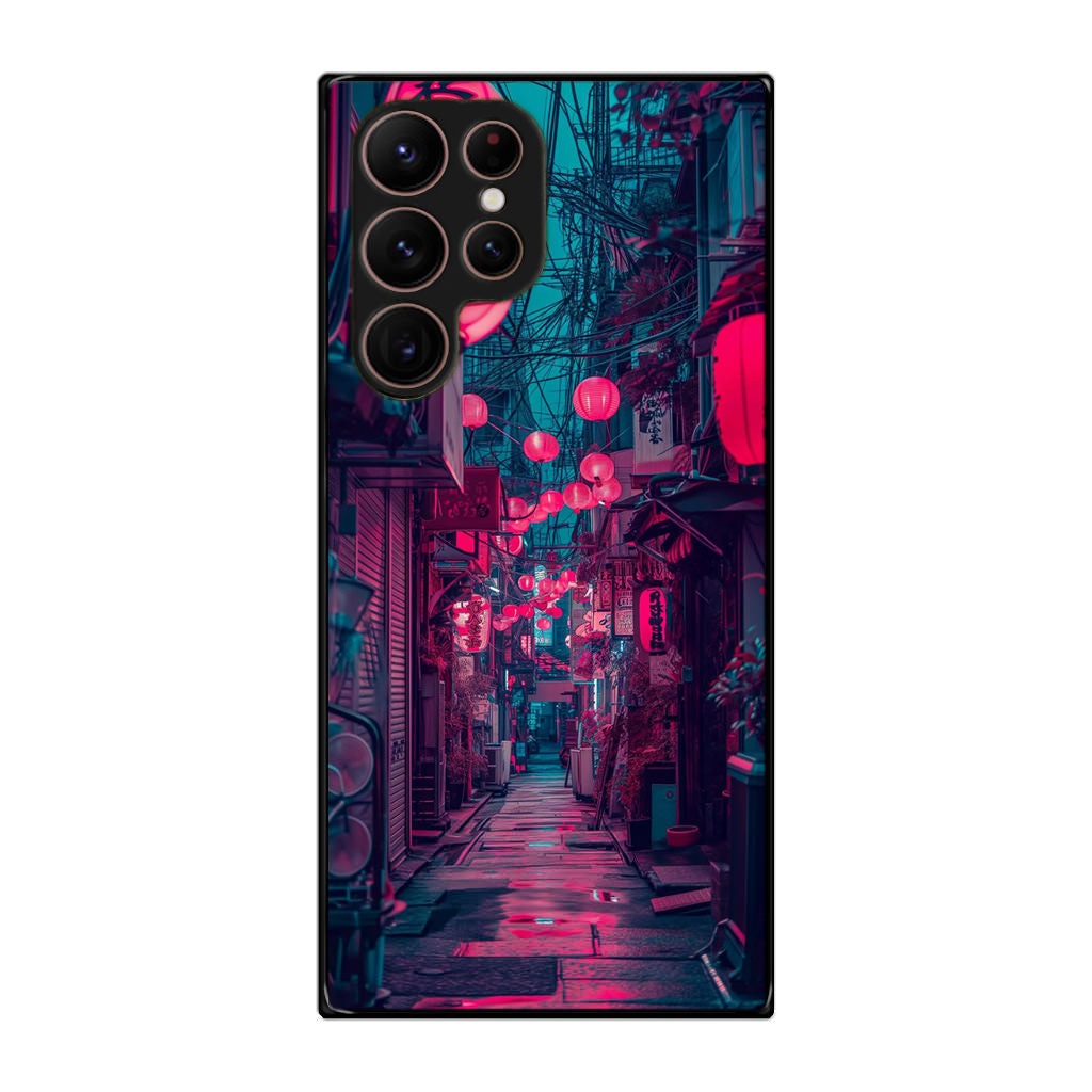 Neon Veins of the Night Market Samsung Galaxy S22 Ultra 5G Case