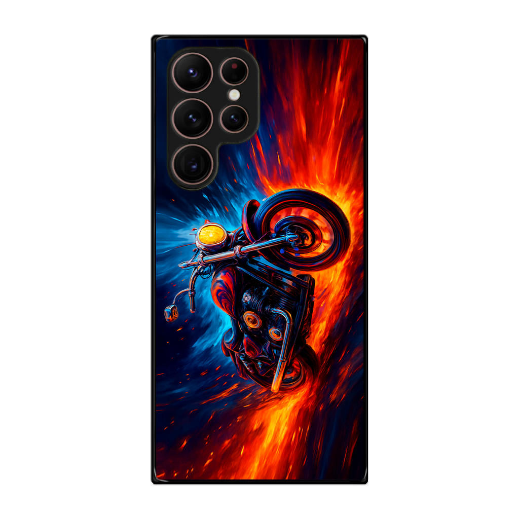 Ride Through Fire and Ice Samsung Galaxy S22 Ultra 5G Case
