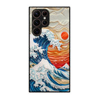 The Great Wave Off Paper Art Samsung Galaxy S22 Ultra 5G Case