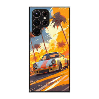 Turbo Dreams in Neon Palms Samsung Galaxy S22 Ultra 5G Case