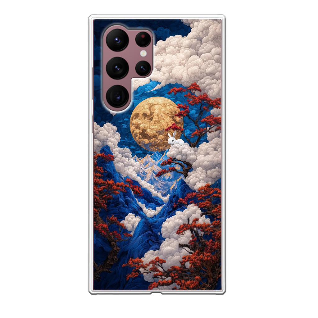 Moonlight Whispers Celestial Peaks Samsung Galaxy S22 Ultra 5G Case