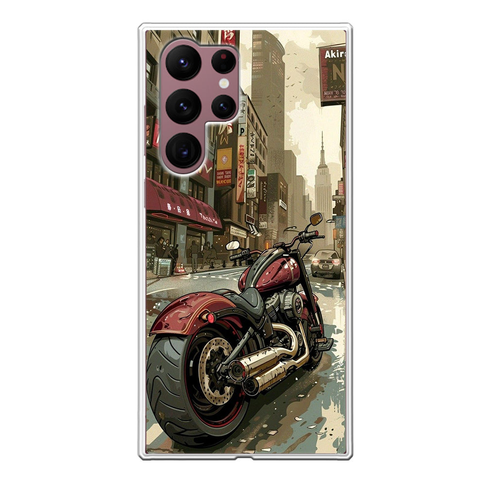 Motorcycle In Tokyo Streets Samsung Galaxy S22 Ultra 5G Case