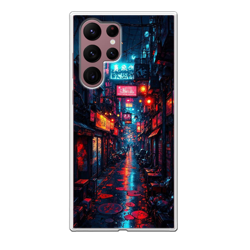 Neon Veins Of The Cyber City Samsung Galaxy S22 Ultra 5G Case