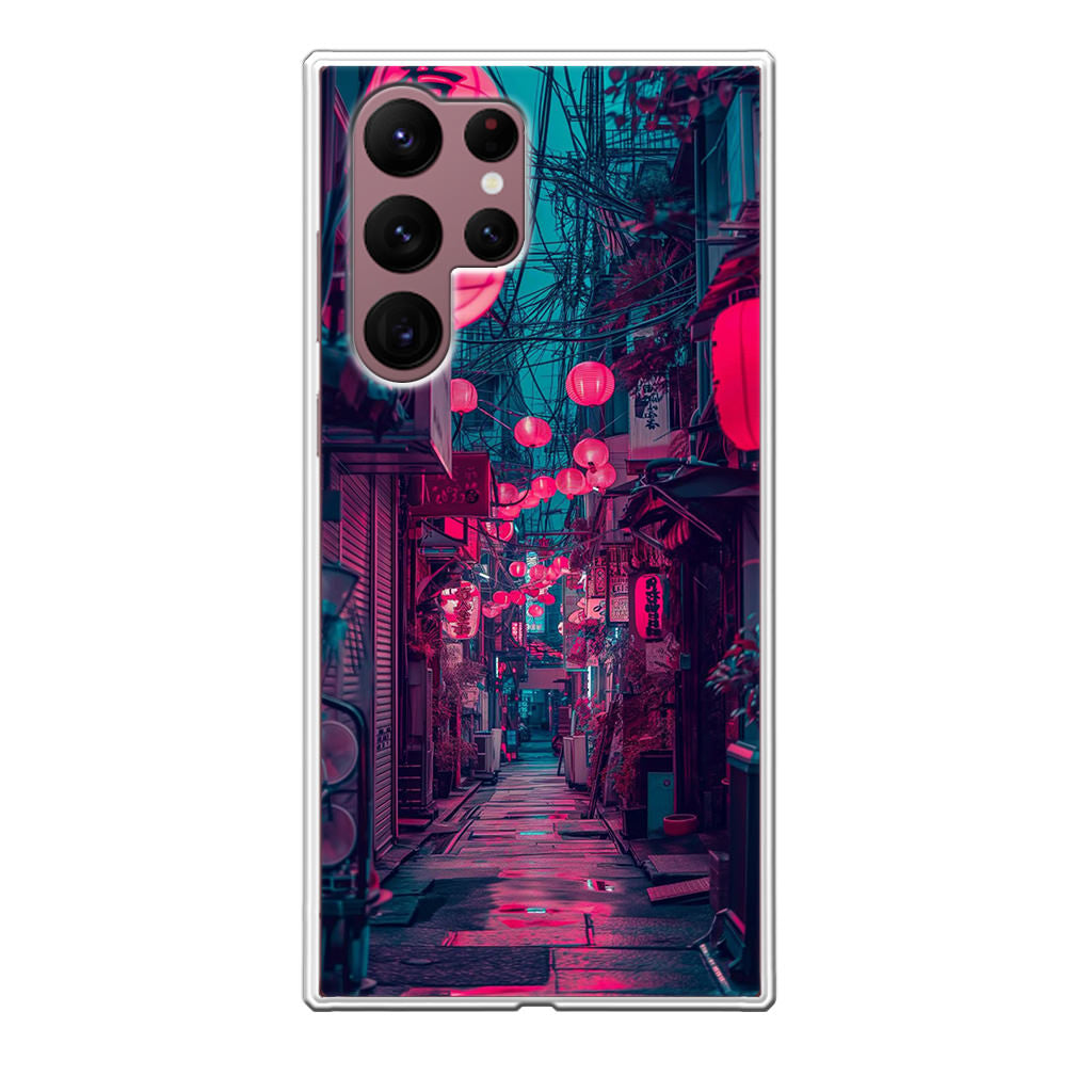 Neon Veins of the Night Market Samsung Galaxy S22 Ultra 5G Case