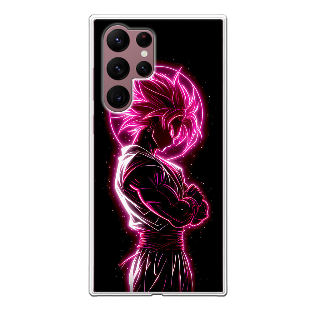 Pink Radiant Saiyan Samsung Galaxy S22 Ultra 5G Case