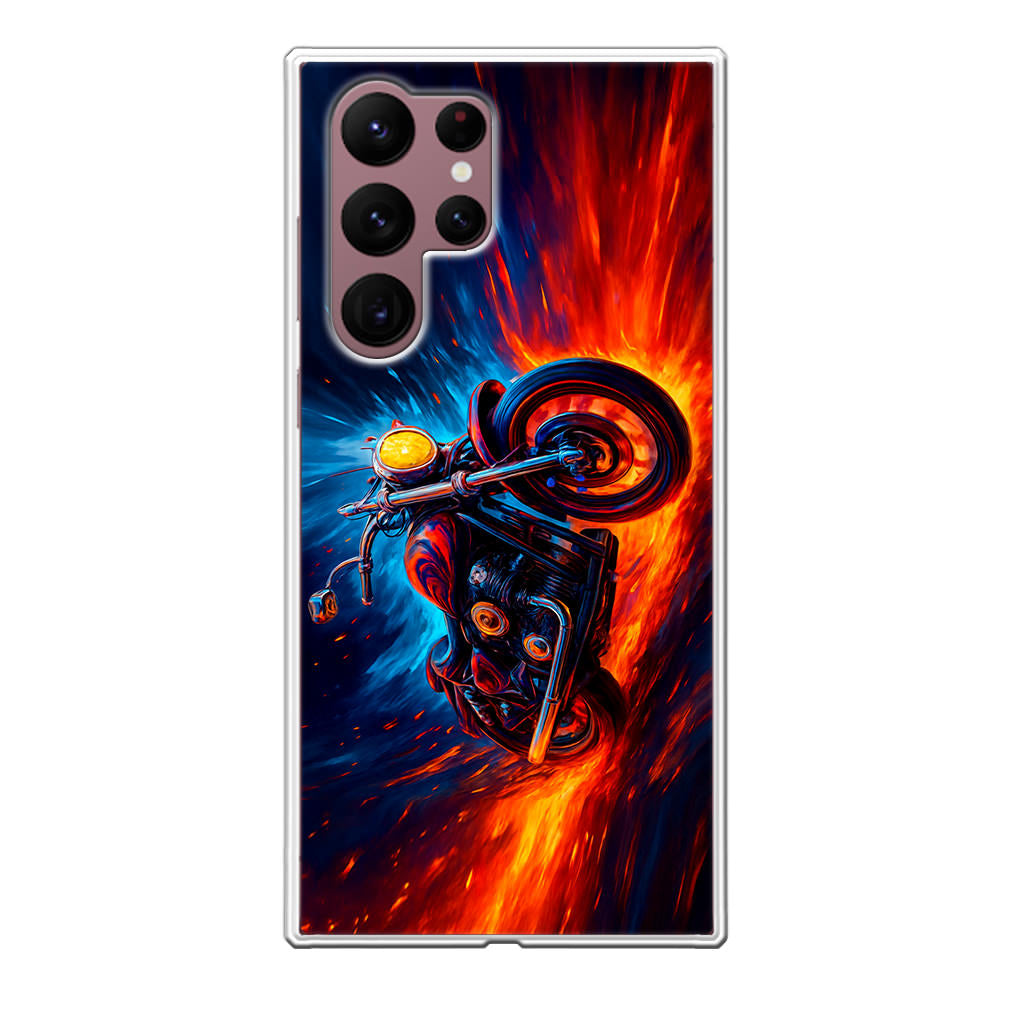 Ride Through Fire and Ice Samsung Galaxy S22 Ultra 5G Case