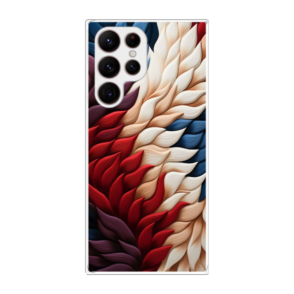 Colorful Feathers Art Samsung Galaxy S22 Ultra 5G Case