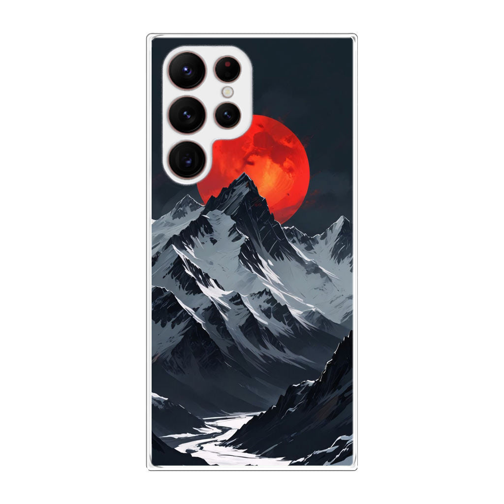Crimson Eclipse The Mountain Samsung Galaxy S22 Ultra 5G Case