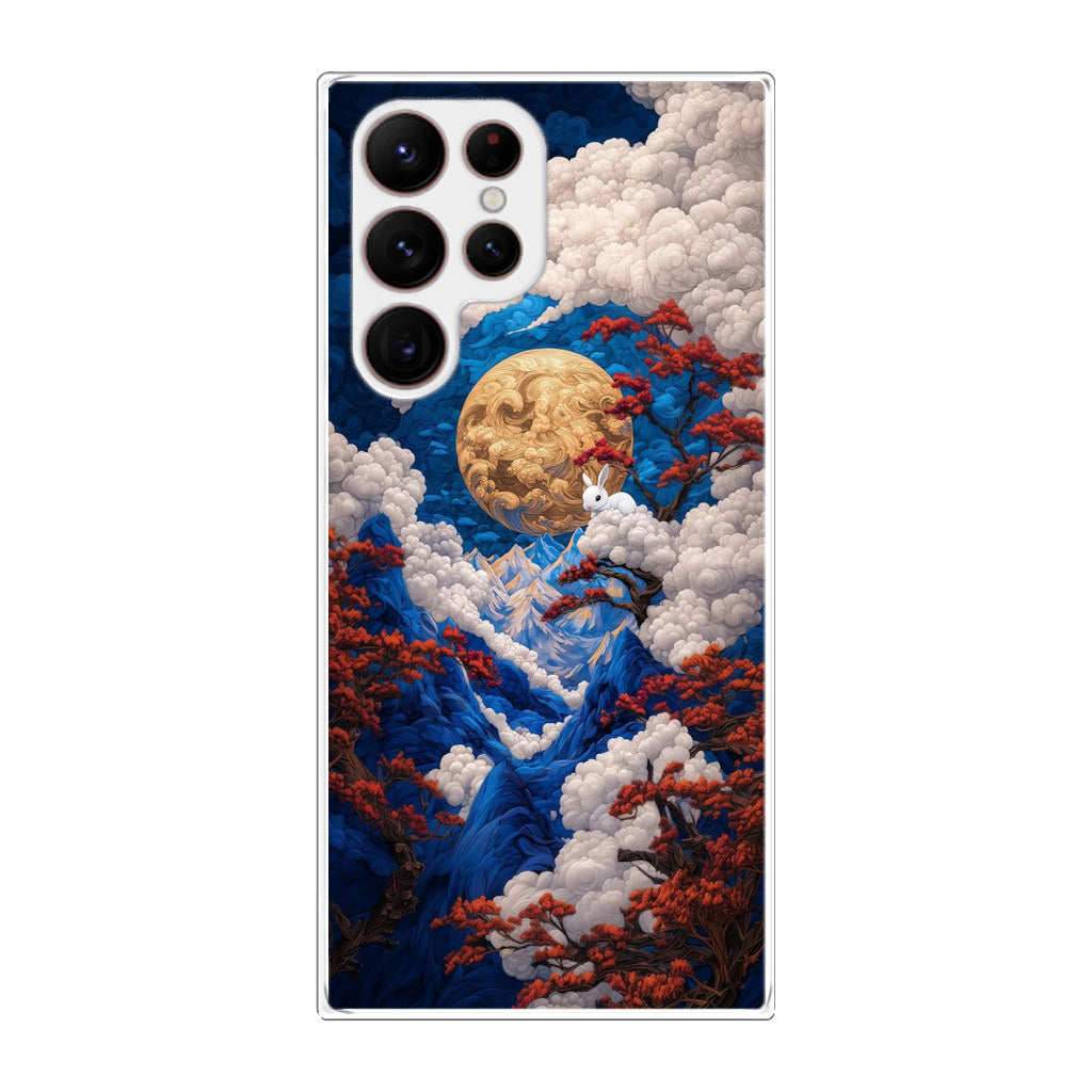 Moonlight Whispers Celestial Peaks Samsung Galaxy S22 Ultra 5G Case