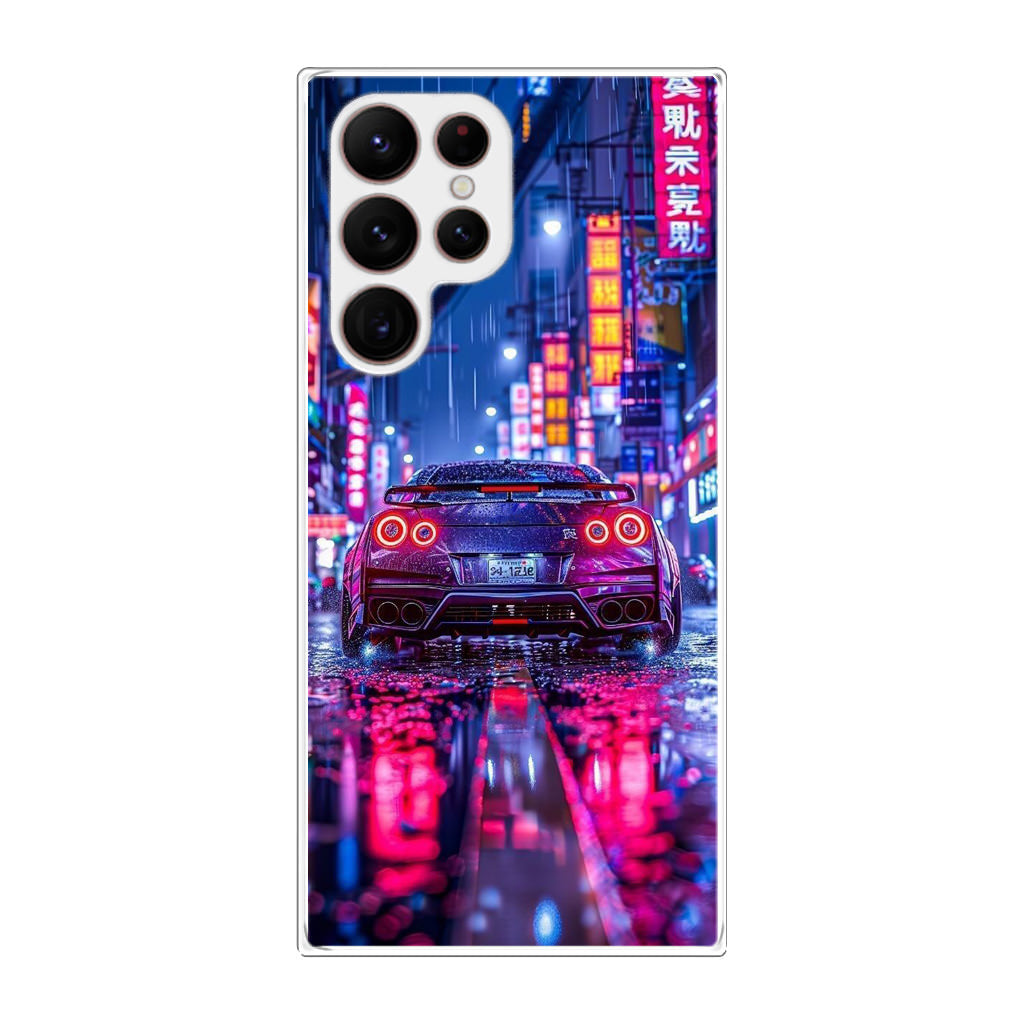 Neon Midnight Drift Tokyo Rain Samsung Galaxy S22 Ultra 5G Case