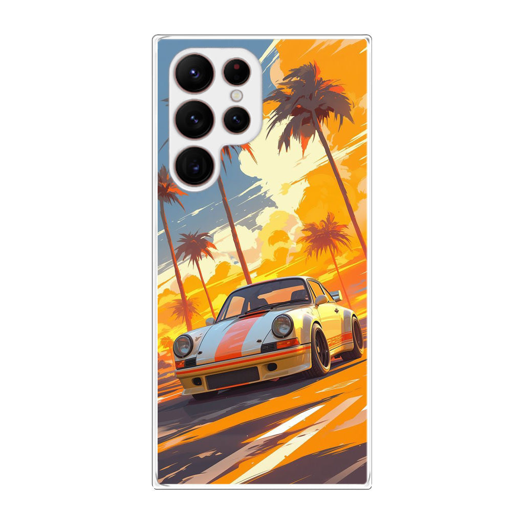 Turbo Dreams in Neon Palms Samsung Galaxy S22 Ultra 5G Case
