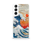 Die Große Welle vor Kanagawa Papierkunst Samsung Galaxy S22 / S22 Plus Hülle
