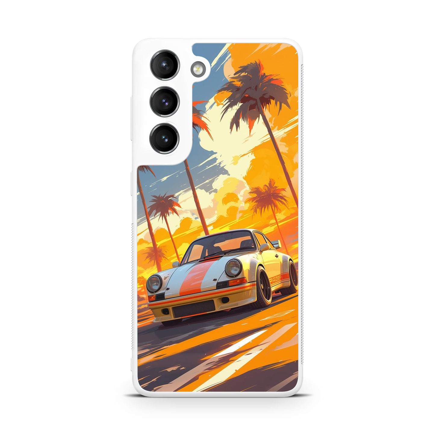 Turbo Dreams in Neon Palms Samsung Galaxy S22 / S22 Plus Case