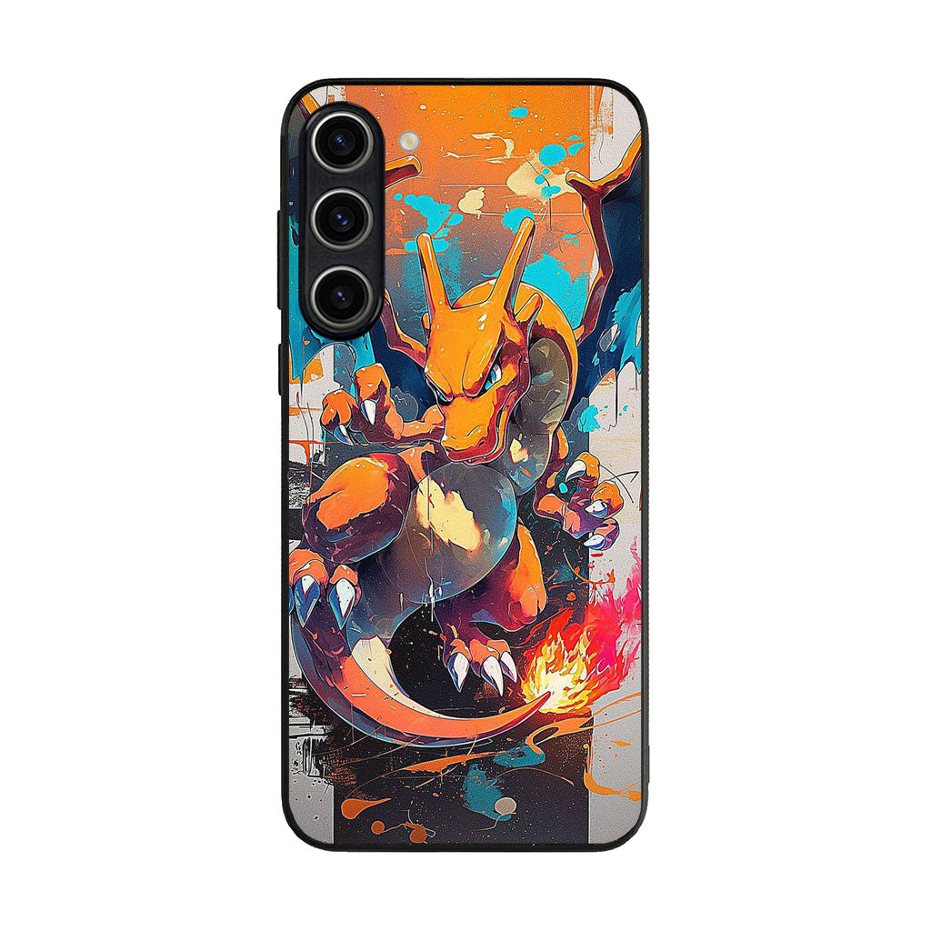 Charizard Inferno on Canvas Samsung Galaxy S23 / S23 Plus Case
