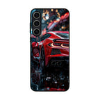 Red Sport Car in the Rain Samsung Galaxy S23 / S23 Plus Case