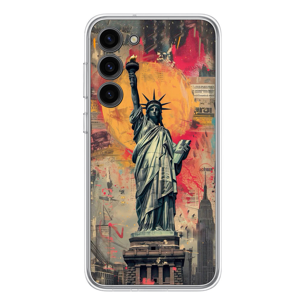 Canvas Art Statue of Liberty Samsung Galaxy S23 / S23 Plus Case