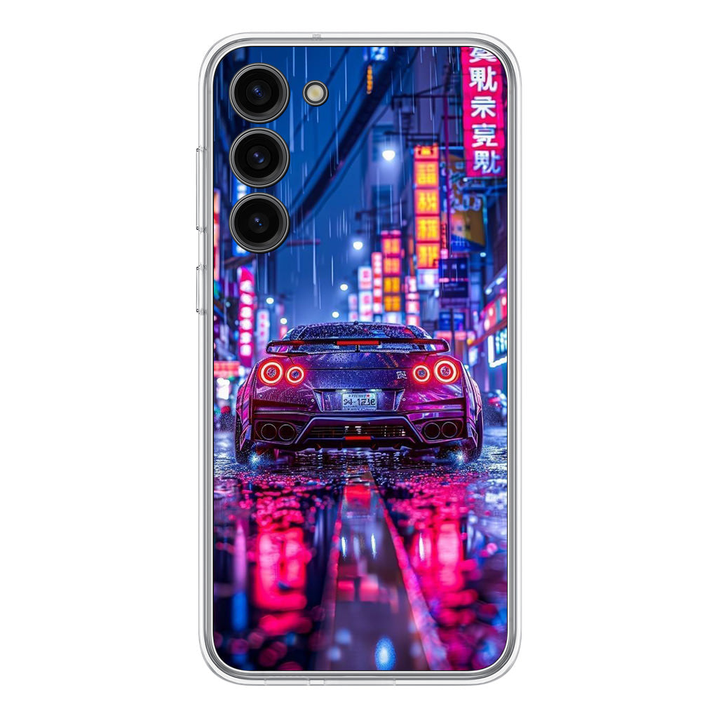 Neon Midnight Drift Tokyo Rain Samsung Galaxy S23 / S23 Plus Case