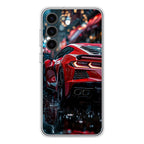 Red Sport Car in the Rain Samsung Galaxy S23 / S23 Plus Case
