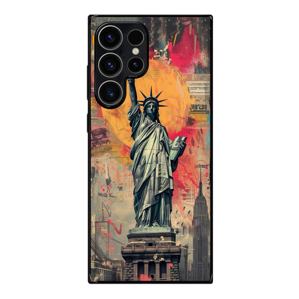 Canvas Art Statue of Liberty Samsung Galaxy S23 Ultra Case