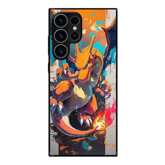 Charizard Inferno on Canvas Samsung Galaxy S23 Ultra Case