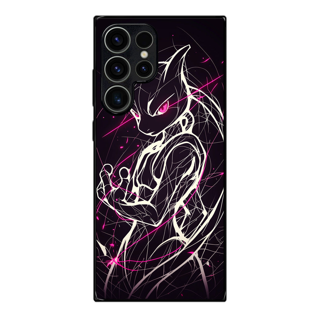 Mewtwo Cosmic Energy Samsung Galaxy S23 Ultra Case