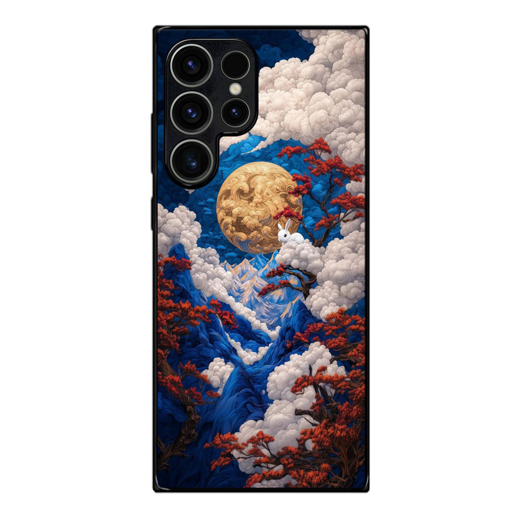 Moonlight Whispers Celestial Peaks Samsung Galaxy S23 Ultra Case