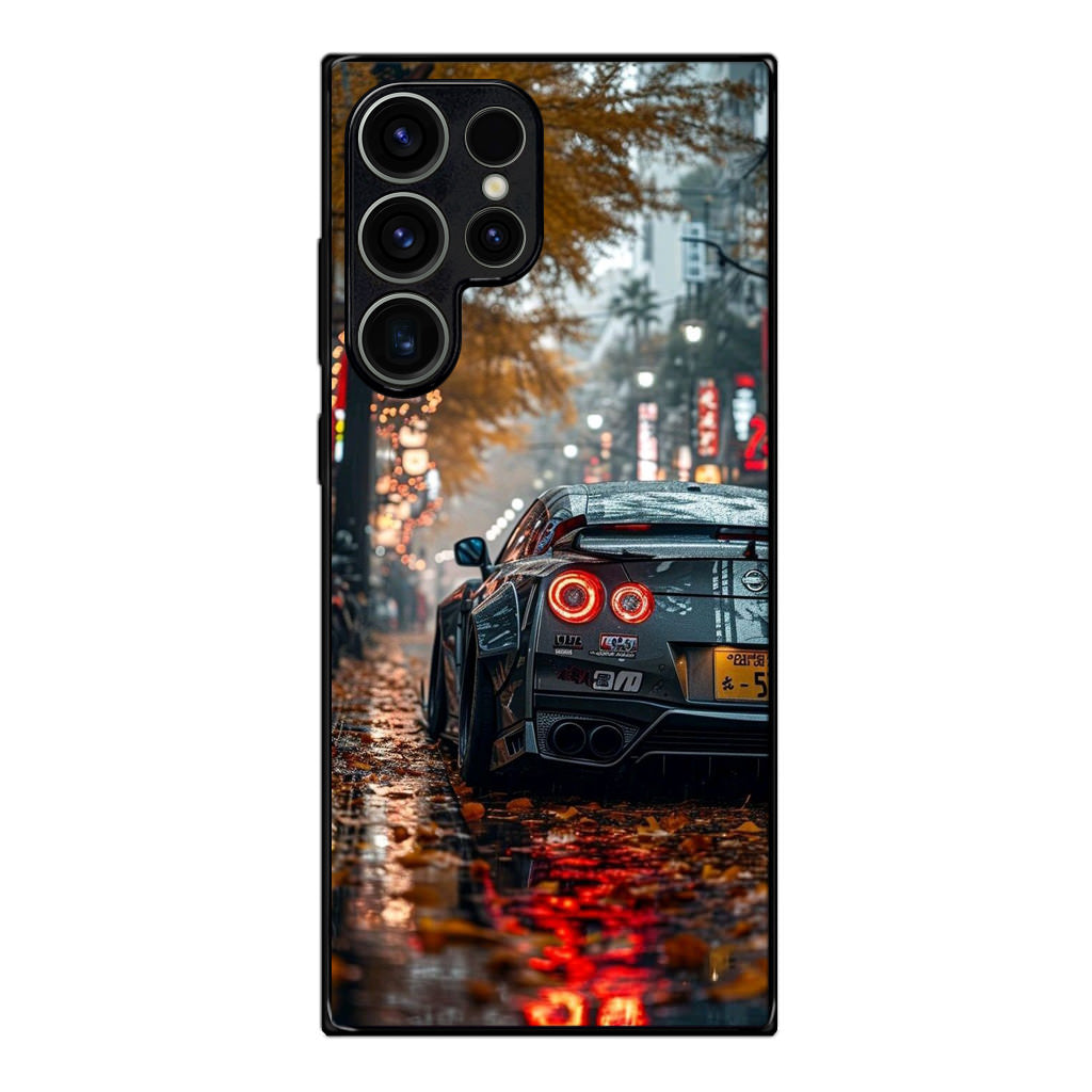 Neon Drift Autumn Streets Samsung Galaxy S23 Ultra Case