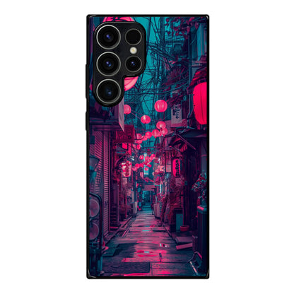 Neon Veins of the Night Market Samsung Galaxy S23 Ultra Case