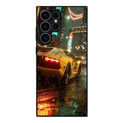 Night Drift Thunder Neon Streets Samsung Galaxy S23 Ultra Case