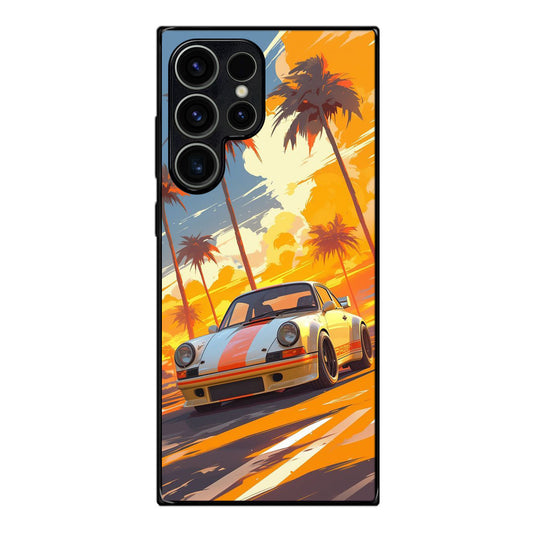 Turbo Dreams in Neon Palms Samsung Galaxy S23 Ultra Case