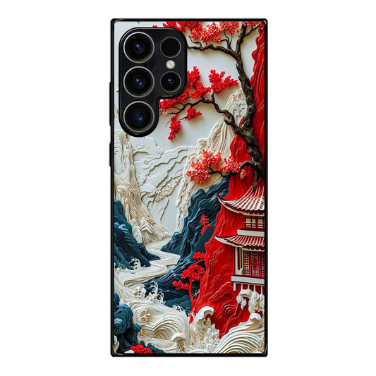 Whispers of the Crimson Zen Samsung Galaxy S23 Ultra Case