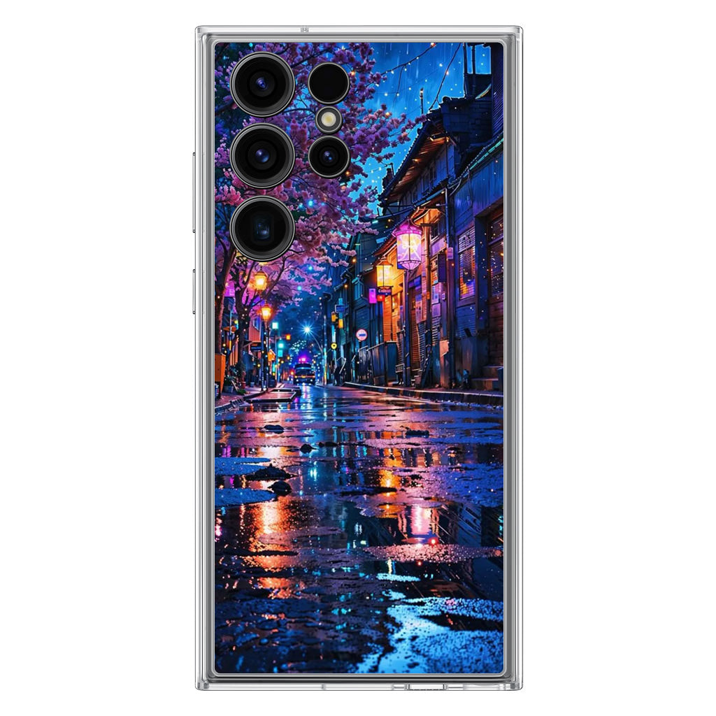 Midnight Sakura Glow Samsung Galaxy S23 Ultra Case