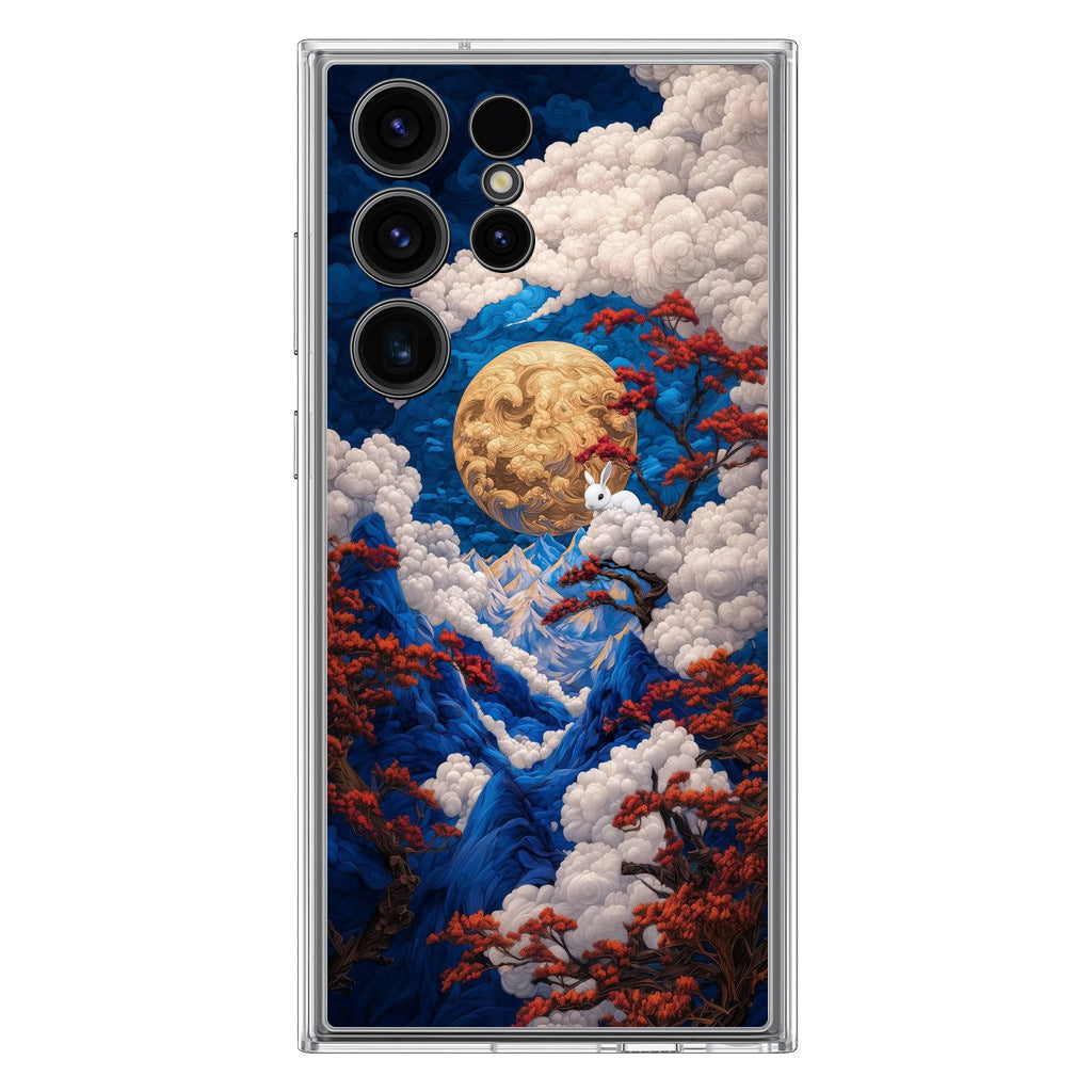Moonlight Whispers Celestial Peaks Samsung Galaxy S23 Ultra Case