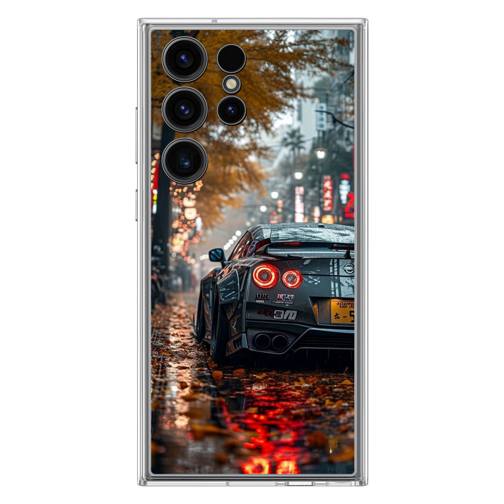 Neon Drift Autumn Streets Samsung Galaxy S23 Ultra Case
