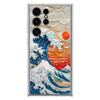 The Great Wave Off Paper Art Samsung Galaxy S23 Ultra Case