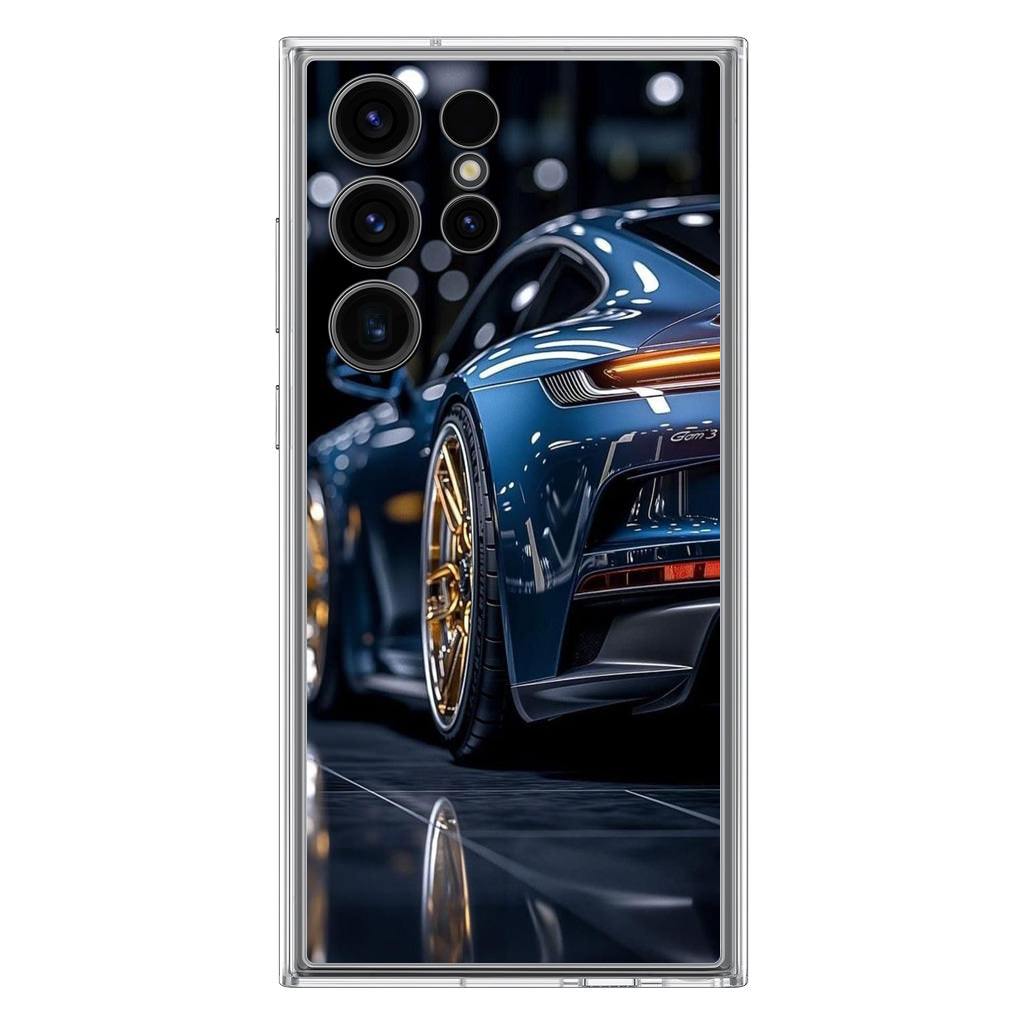 Velvet Thunder Elegance on Wheels Samsung Galaxy S23 Ultra Case