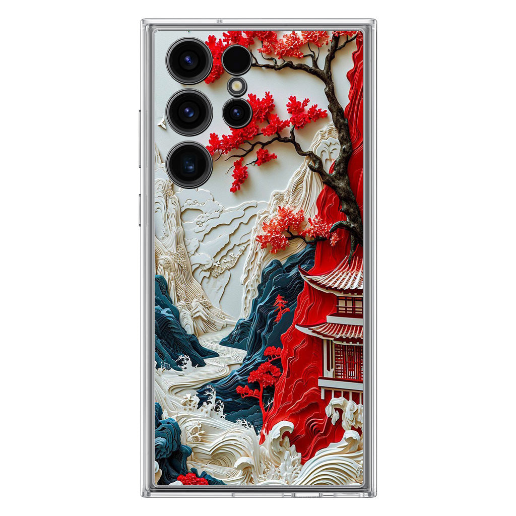 Whispers of the Crimson Zen Samsung Galaxy S23 Ultra Case