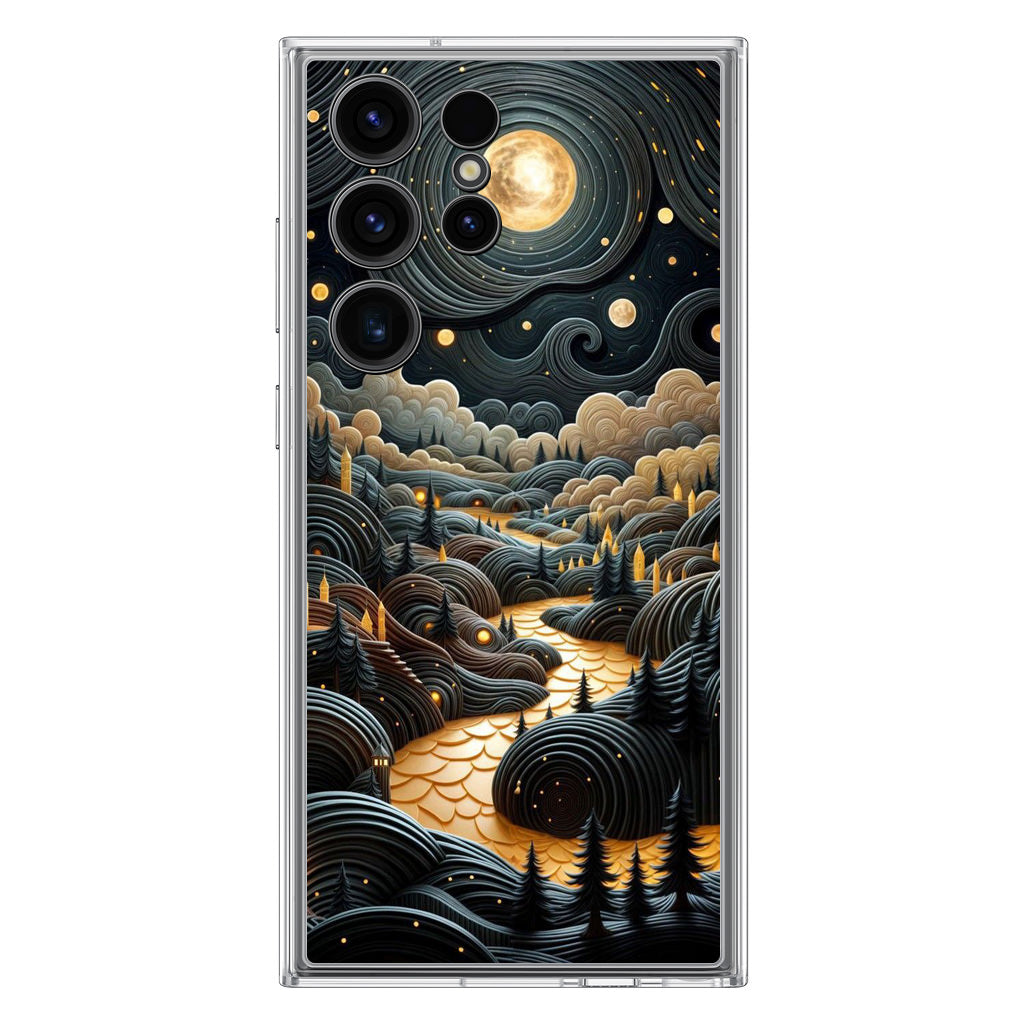 Whispers of the Lunar Valley Samsung Galaxy S23 Ultra Case