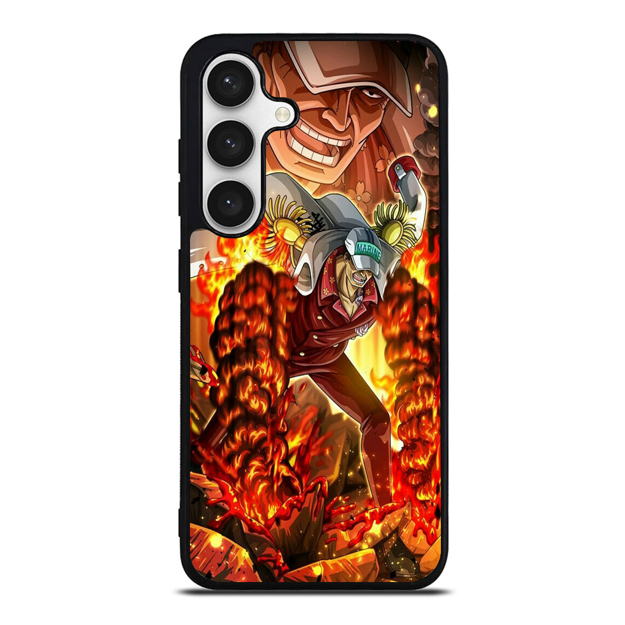 Akainu Exploding Volcano Samsung Galaxy S24 FE Case