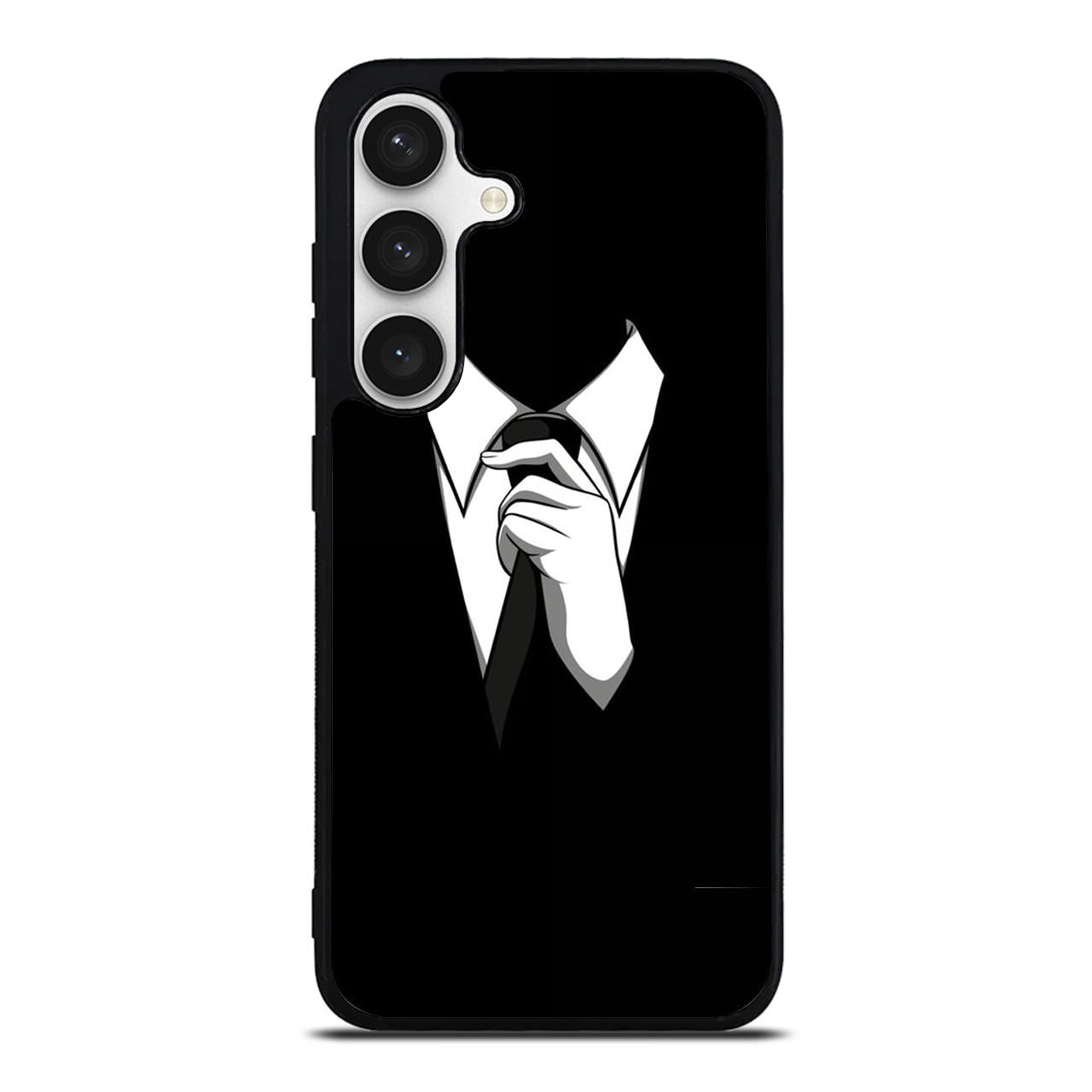 Anonymous Black White Tie Samsung Galaxy S24 FE Case