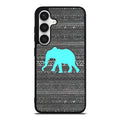 Aztec Elephant Turquoise Samsung Galaxy S24 FE Case