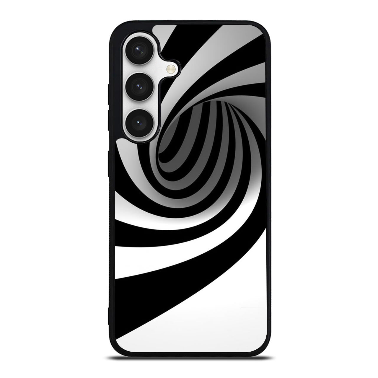 Black and White Twist Samsung Galaxy S24 FE Case