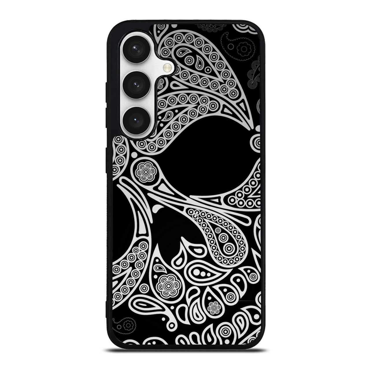 Black Skull Samsung Galaxy S24 FE Case