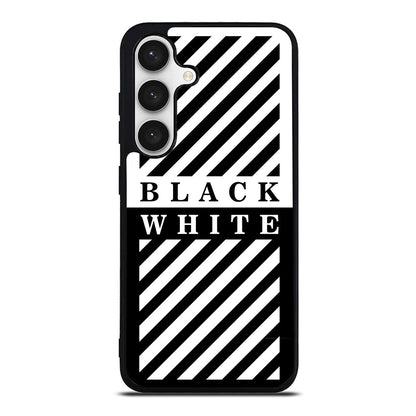 Black White Stripes Samsung Galaxy S24 FE Case