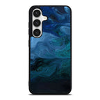 Blue Abstract Art Samsung Galaxy S24 FE Case