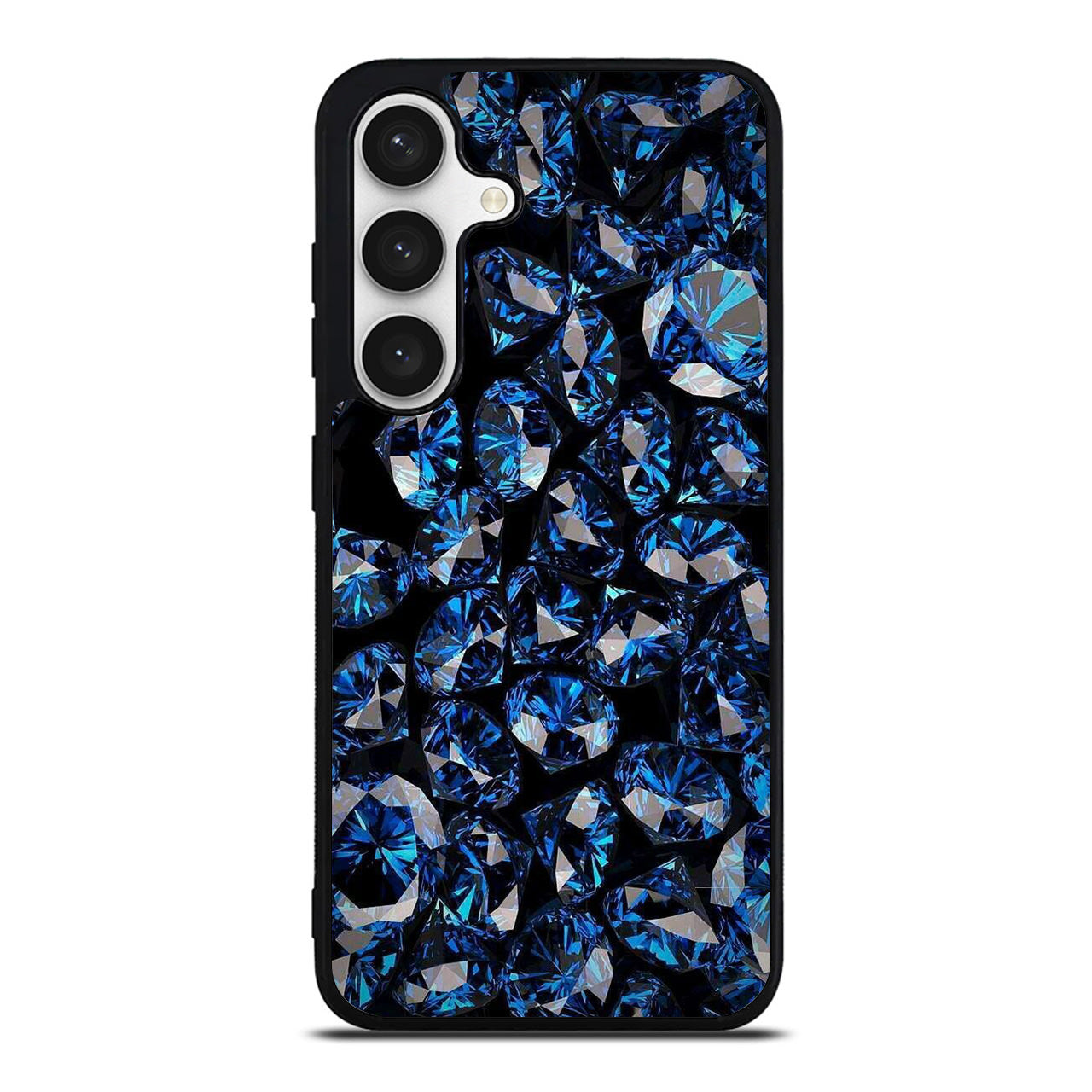 Blue Diamonds Pattern Samsung Galaxy S24 FE Case